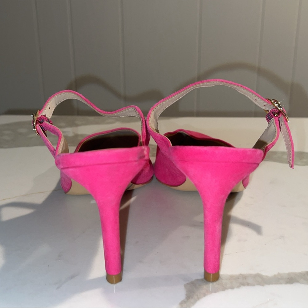 STUART WEITZMAN Pink Suede Heel - Picture 6 of 12